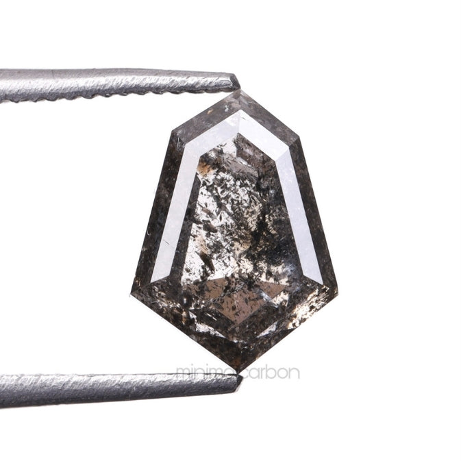 1.39 CT, 8.0 X 5.8 MM | Salt And Pepper Shield Cut Diamond