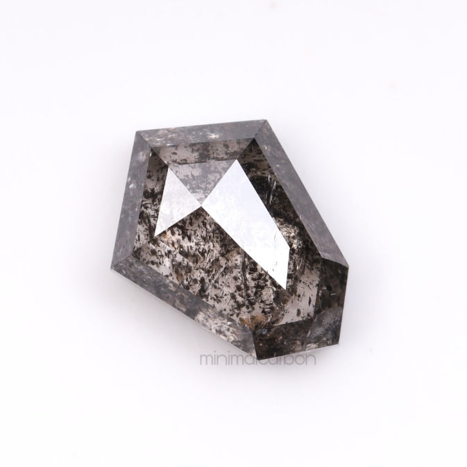 1.39 CT, 8.0 X 5.8 MM | Salt And Pepper Shield Cut Diamond