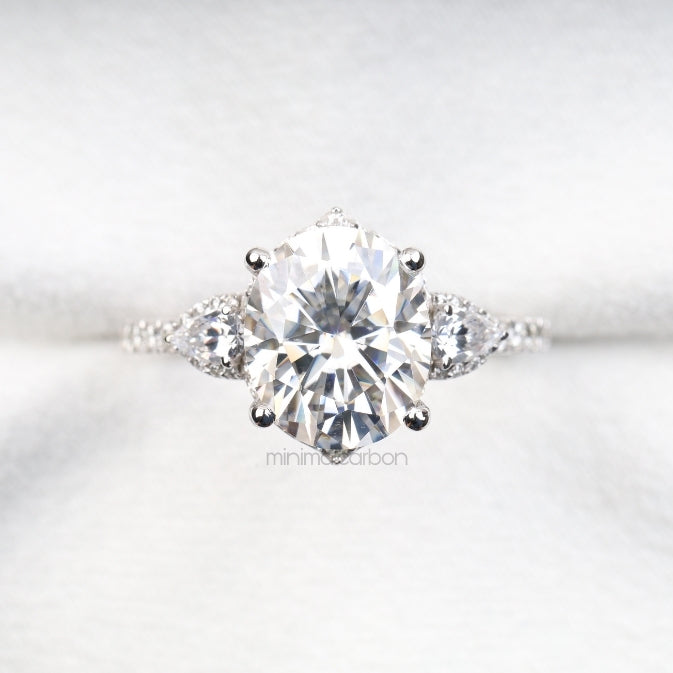 Three Stone Ring Engagement Ring