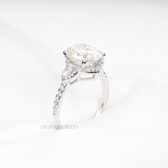 Three Stone Ring Engagement Ring