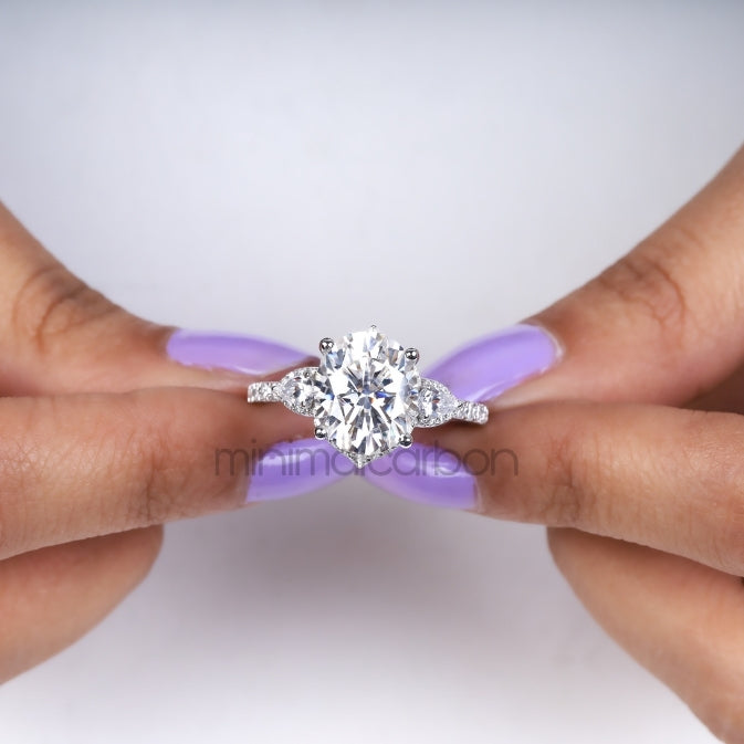 Three Stone Ring Engagement Ring