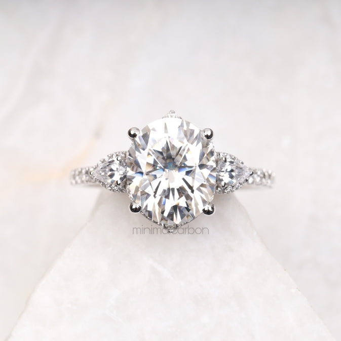 Three Stone Ring Engagement Ring