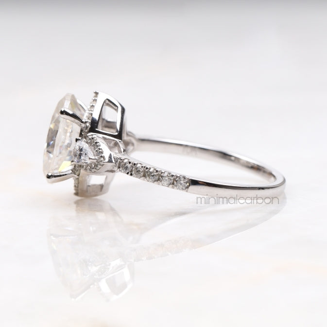 Three Stone Ring Engagement Ring