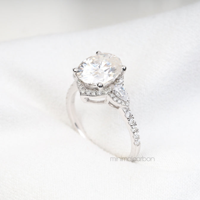 Three Stone Ring Engagement Ring