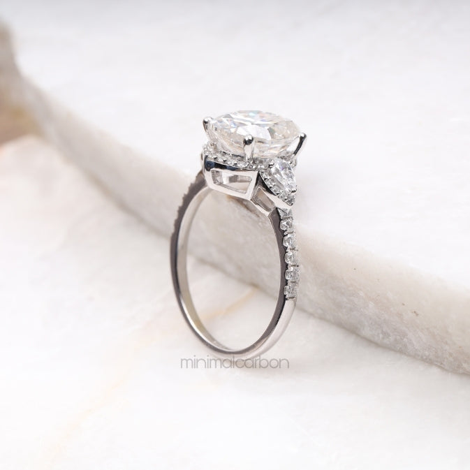 Three Stone Ring Engagement Ring