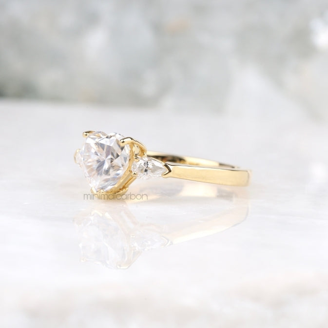 Heart Cut Moissanite Engagement Ring