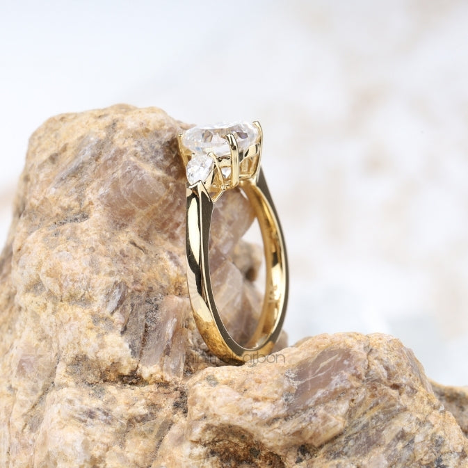 Heart Cut Moissanite Engagement Ring