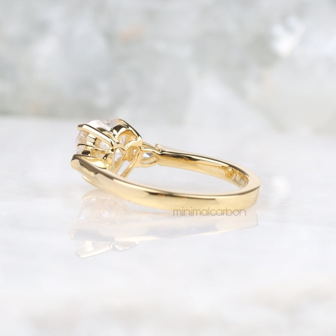 Heart Cut Moissanite Engagement Ring
