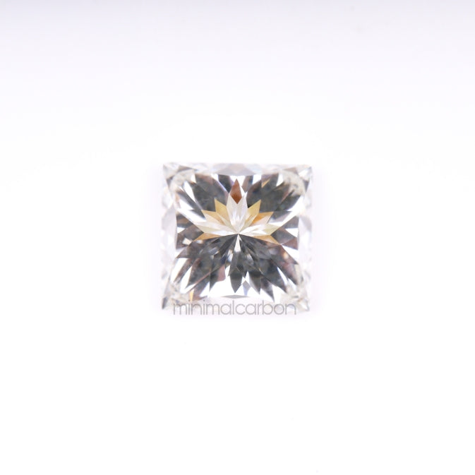 3.47 CT, 8.0 X 8.0 MM | Lab Grown Diamond | Princess Cut Diamond - Minimal Carbon