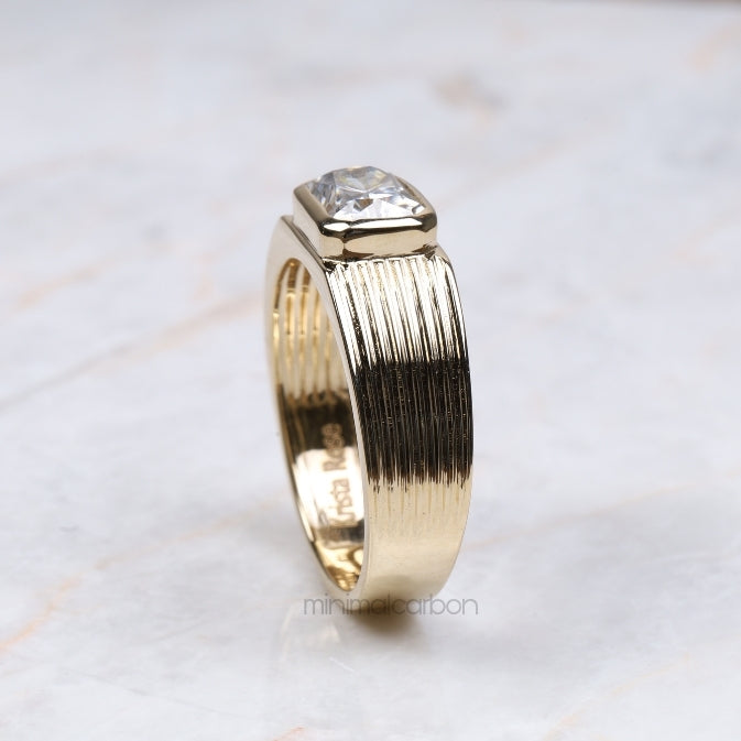 Bezel Radiant Diamond Ring