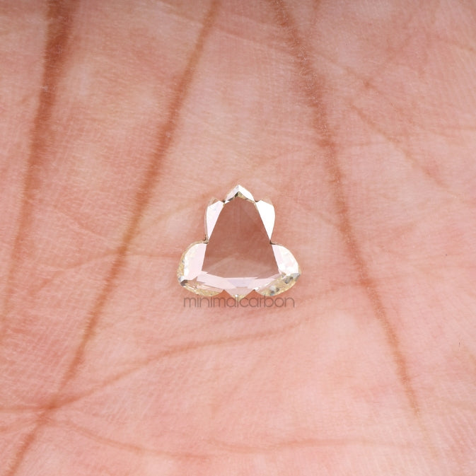 0.82 CT, 7.5 X 7.1 MM | Natural Diamond | Unique Cut Diamond - Minimal Carbon