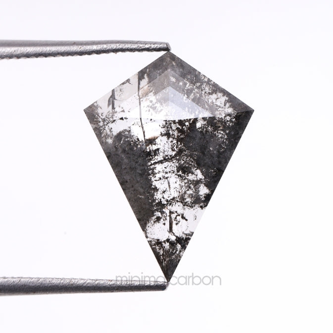2.06 CT, 13.4 X 10.0 MM | Salt And Pepper Kite Cut Diamond