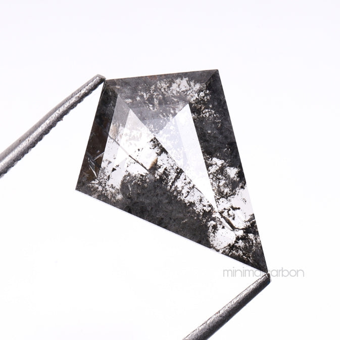 2.06 CT, 13.4 X 10.0 MM | Salt And Pepper Kite Cut Diamond