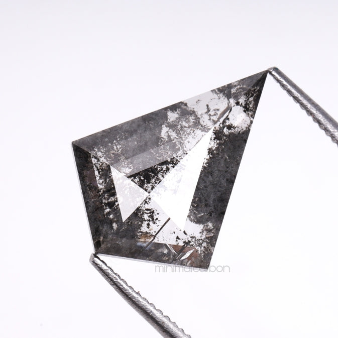 2.06 CT, 13.4 X 10.0 MM | Salt And Pepper Kite Cut Diamond