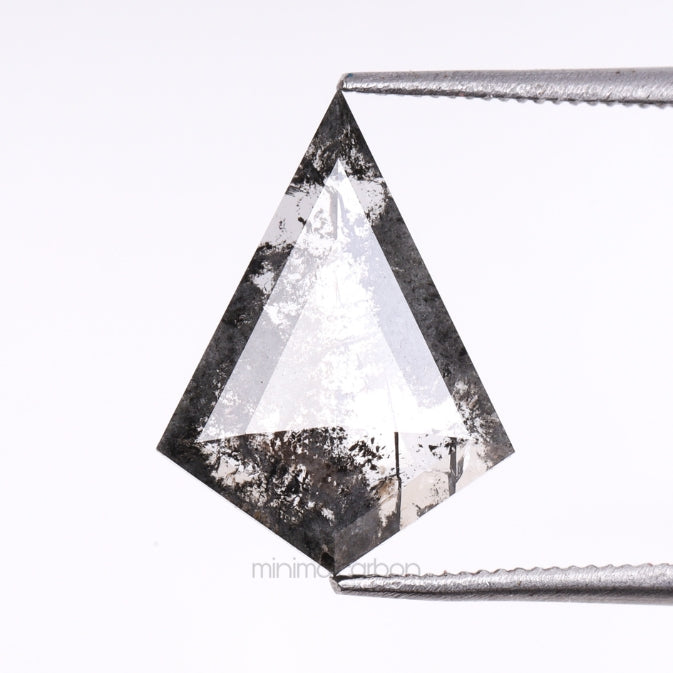 2.06 CT, 13.4 X 10.0 MM | Salt And Pepper Kite Cut Diamond