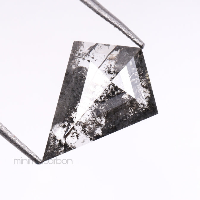 2.06 CT, 13.4 X 10.0 MM | Salt And Pepper Kite Cut Diamond