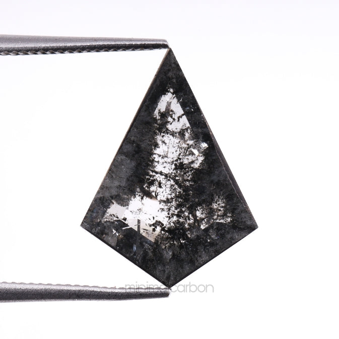 2.06 CT, 13.4 X 10.0 MM | Salt And Pepper Kite Cut Diamond