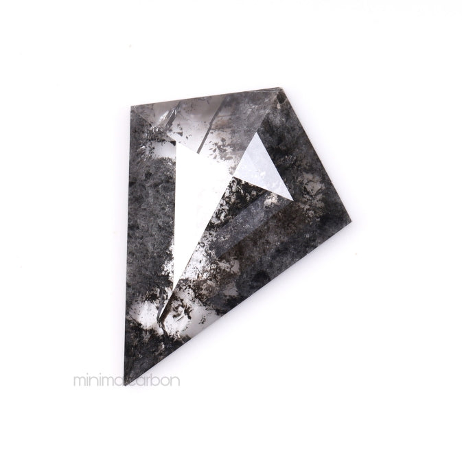 2.06 CT, 13.4 X 10.0 MM | Salt And Pepper Kite Cut Diamond