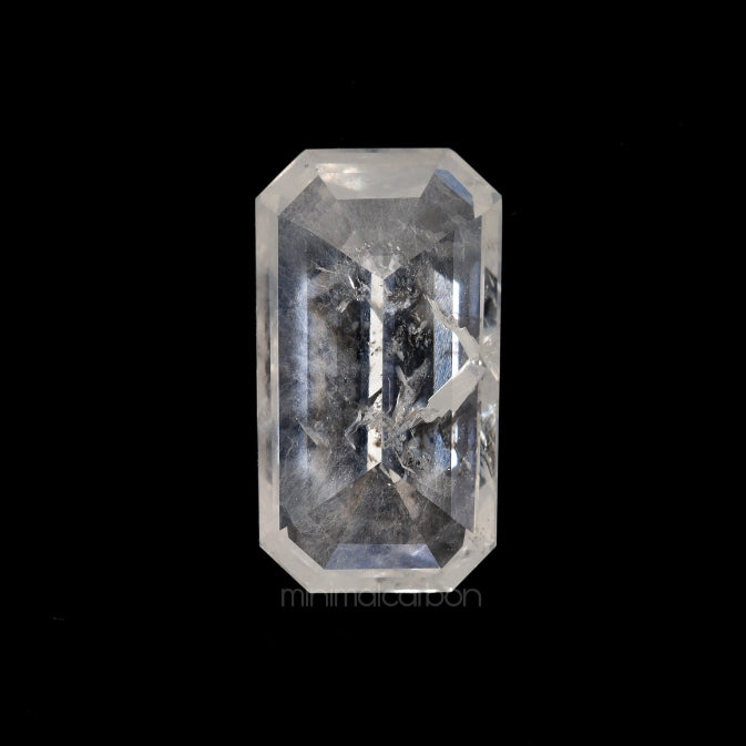 1.80 CT, 11.0 X 6.1 MM | Salt And Pepper Emerald Cut Diamond - Minimal Carbon
