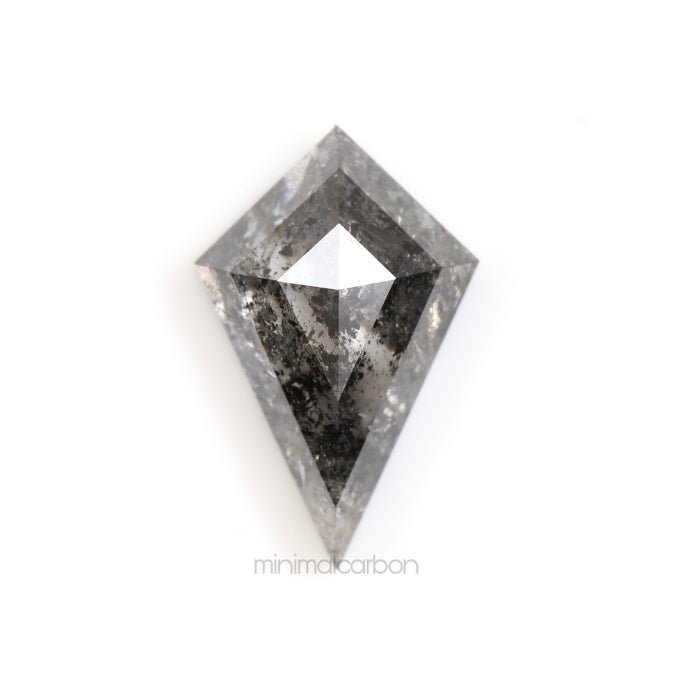 1.48 CT, 10.0 X 6.4 MM | Salt And Pepper Kite Cut Diamond - Minimal Carbon