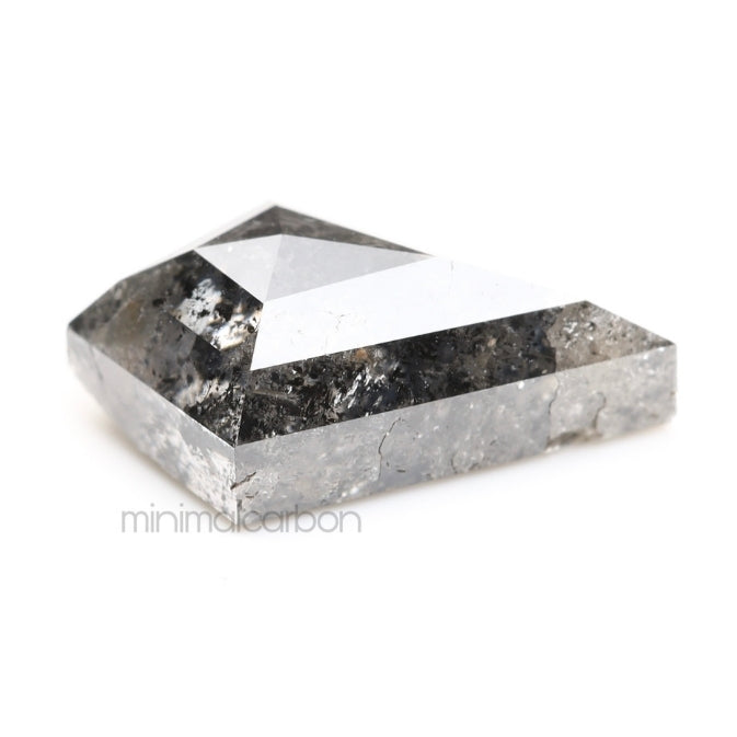 1.48 CT, 10.0 X 6.4 MM | Salt And Pepper Kite Cut Diamond - Minimal Carbon