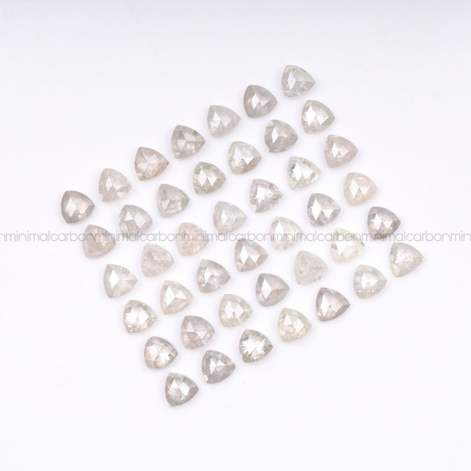 1.0 CT, 3.0 MM | Salt And Pepper Trillion Cut Diamond