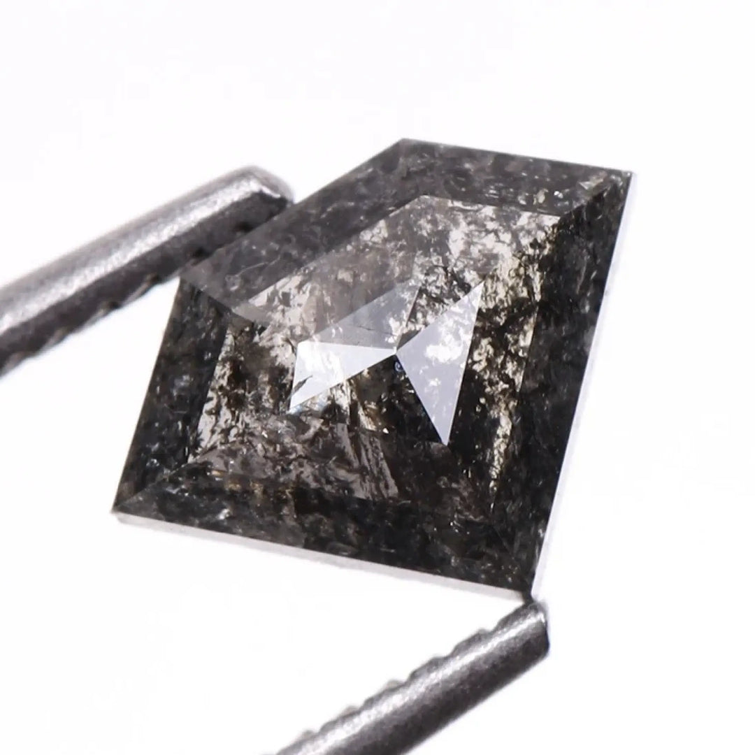 0.36 CT Salt And Pepper Pentagon Cut Diamond
