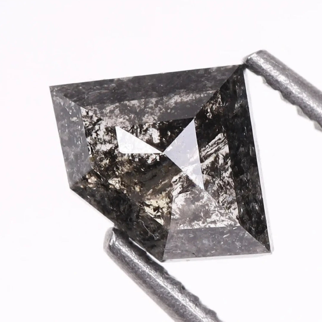 0.36 CT Salt And Pepper Pentagon Cut Diamond