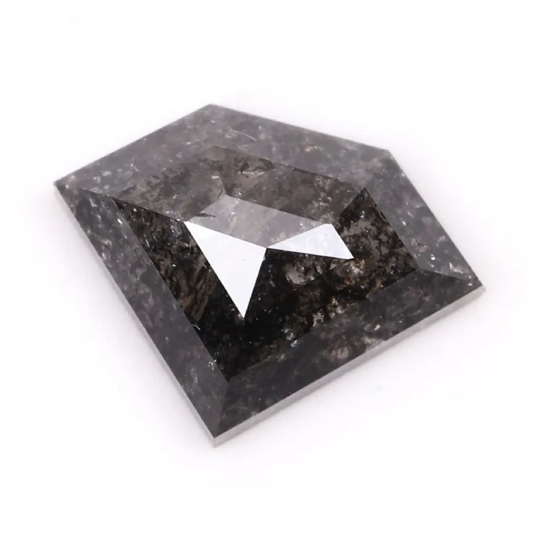 0.36 CT Salt And Pepper Pentagon Cut Diamond