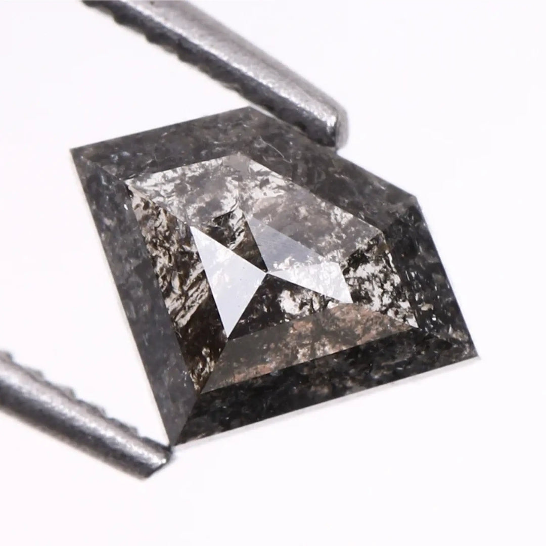 0.36 CT Salt And Pepper Pentagon Cut Diamond