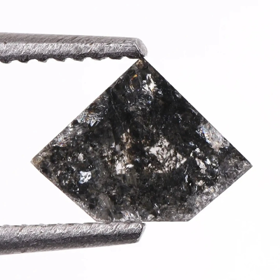 0.36 CT Salt And Pepper Pentagon Cut Diamond