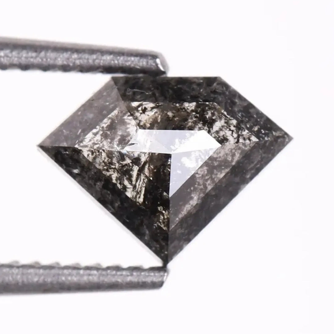 0.36 CT Salt And Pepper Pentagon Cut Diamond