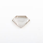 lab grown champagne pentagon cut cabochon diamond
