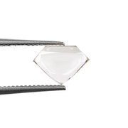 lab grown champagne pentagon cut cabochon diamond