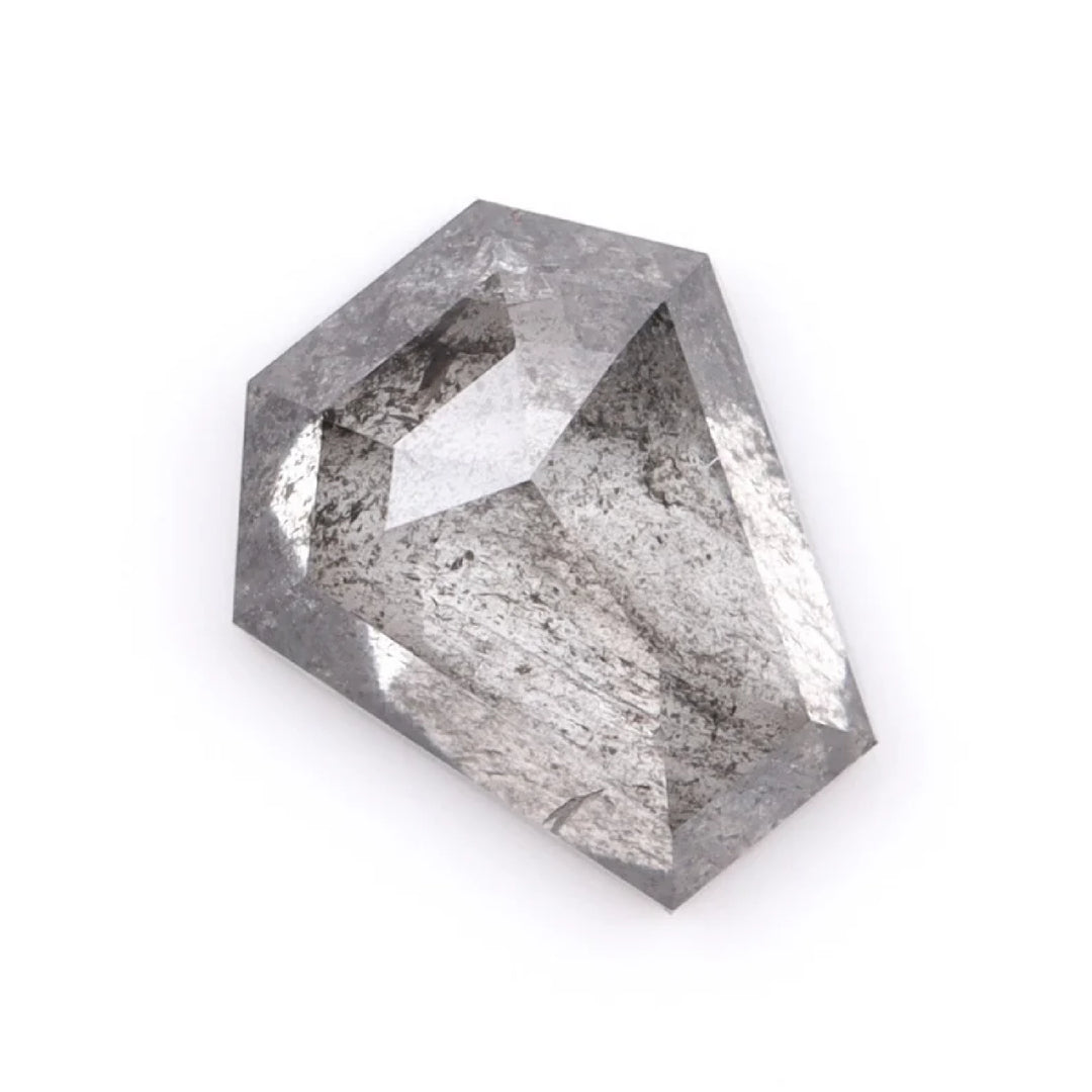 0.37 CT Salt and Pepper Coffin Cut Diamond
