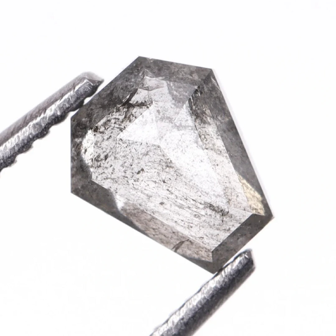 0.37 CT Salt and Pepper Coffin Cut Diamond