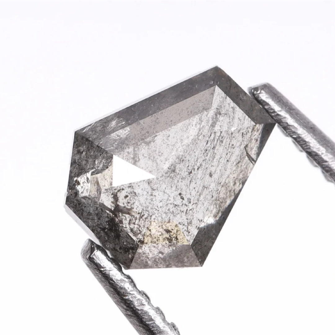 0.37 CT Salt and Pepper Coffin Cut Diamond