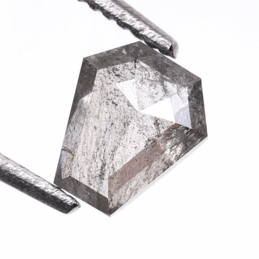 0.37 CT Salt and Pepper Coffin Cut Diamond
