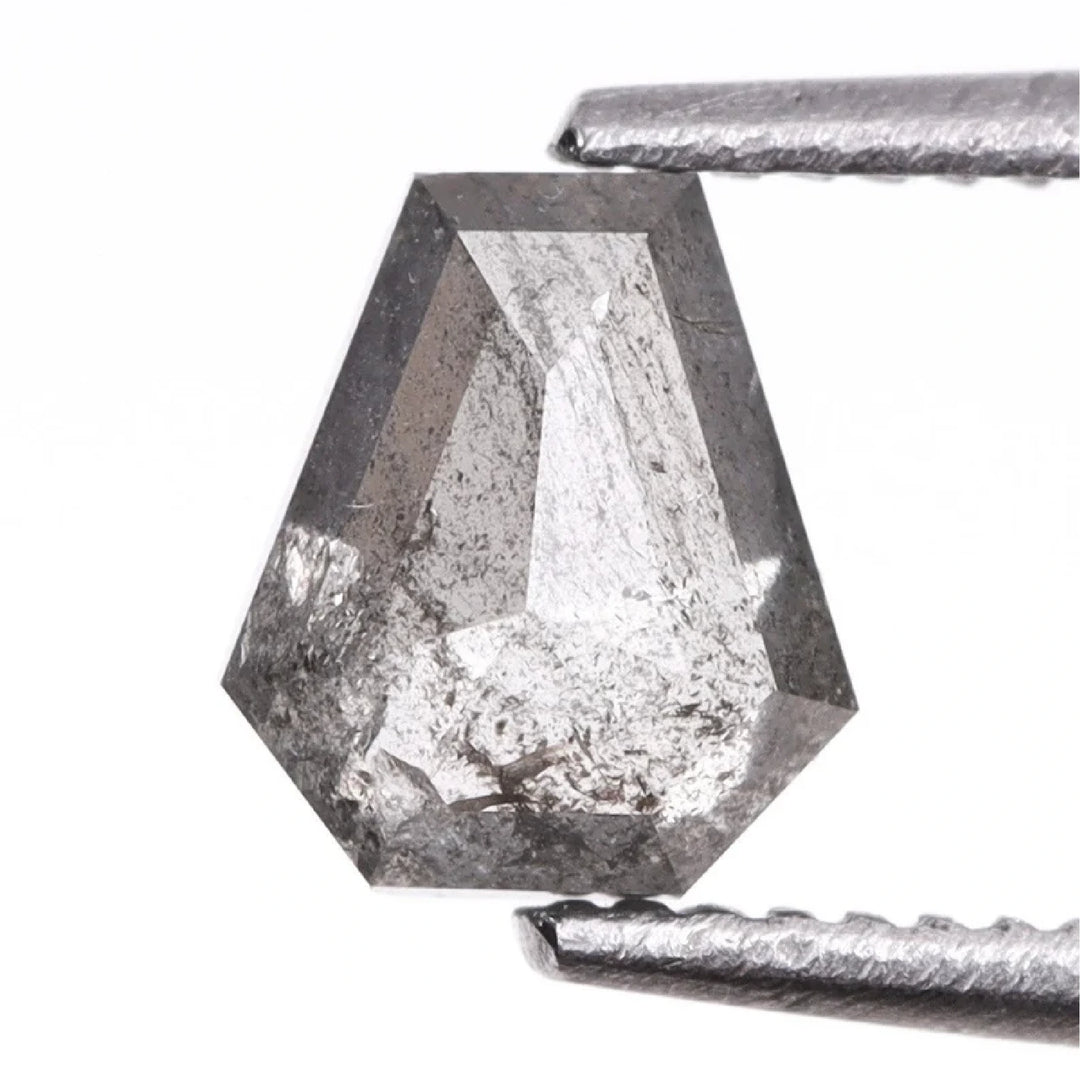 0.37 CT Salt and Pepper Coffin Cut Diamond