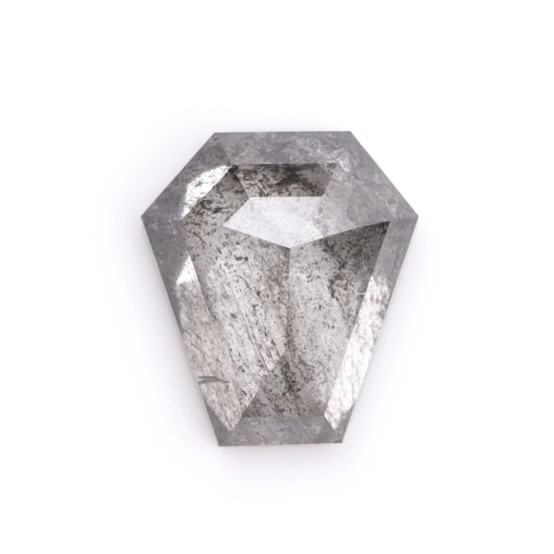 0.37 CT Salt and Pepper Coffin Cut Diamond