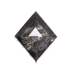 0.41 CT Kite Cut Salt and Pepper Loose Natural Diamond - Minimal Carbon