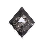 0.41 CT Kite Cut Salt and Pepper Loose Natural Diamond - Minimal Carbon