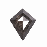 0.41 CT Kite Cut Salt and Pepper Natural Diamond - Minimal Carbon