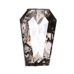 0.42 CT Salt and Pepper Coffin Cut Diamond | TheMinimalCarbon