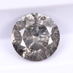 round brilliant cut salt and pepper diamond