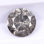 round brilliant cut salt and pepper diamond