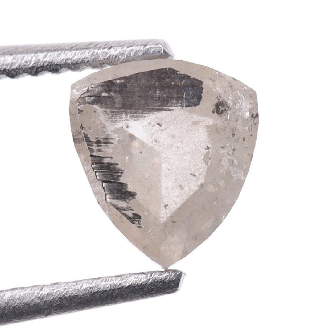 0.43 CT Salt and Pepper Trillion Cut Diamond