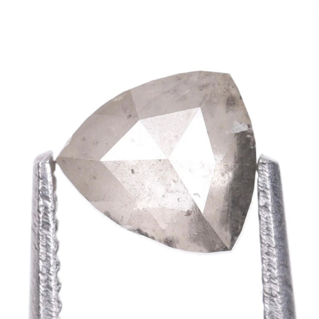 0.43 CT Salt and Pepper Trillion Cut Diamond
