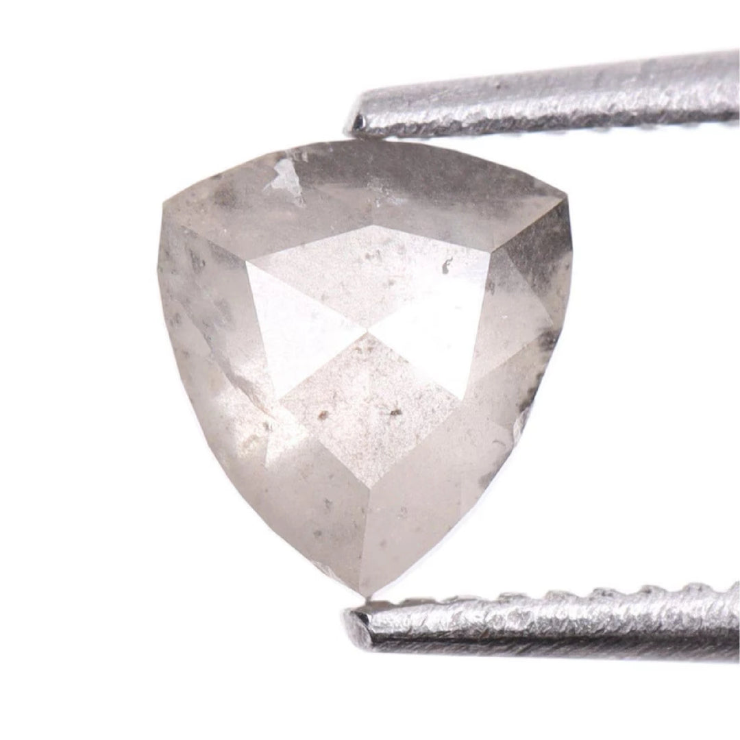 0.43 CT Salt and Pepper Trillion Cut Diamond
