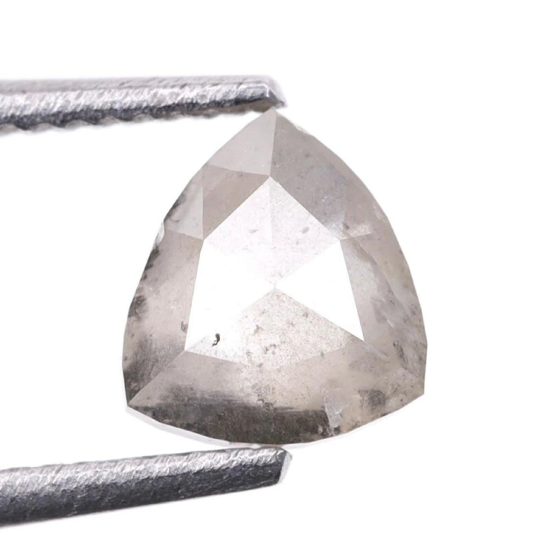 0.43 CT Salt and Pepper Trillion Cut Diamond